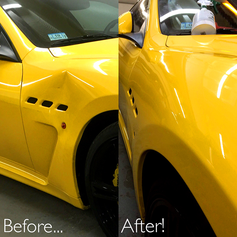 Before and After Dent Removal